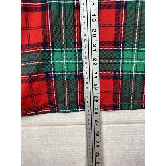 Joyspun Two Piece Pajama Set Womens 3X 22W 24W Red Green Plaid Holiday Cheers - Picture 12 of 14